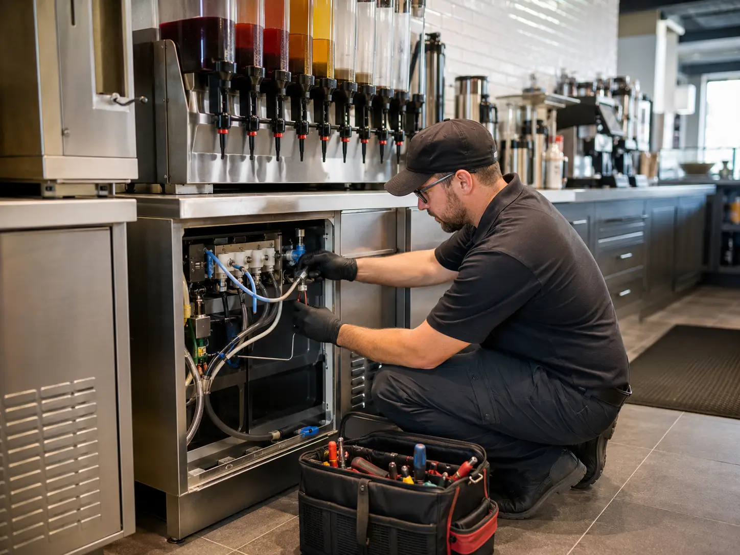 Restaurant dish machine repair and maintenance