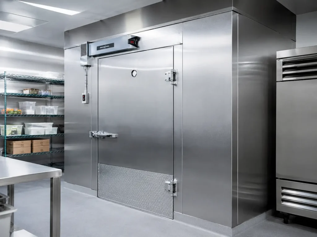 Commercial refrigeration repair for restaurant walk-in cooler